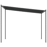 Belvédère anthracite 3x3 m 180 g/m² tissu et acier