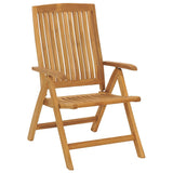 Chaises de jardin inclinables lot de 6 bois massif de teck