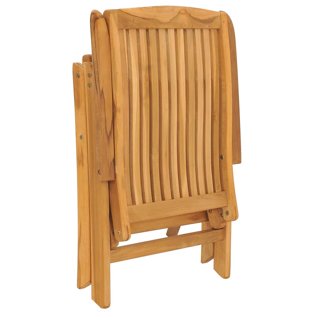 Chaises de jardin inclinables lot de 6 bois massif de teck