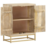 Buffet avec 2 portes 55x30x70 cm bois massif de manguier