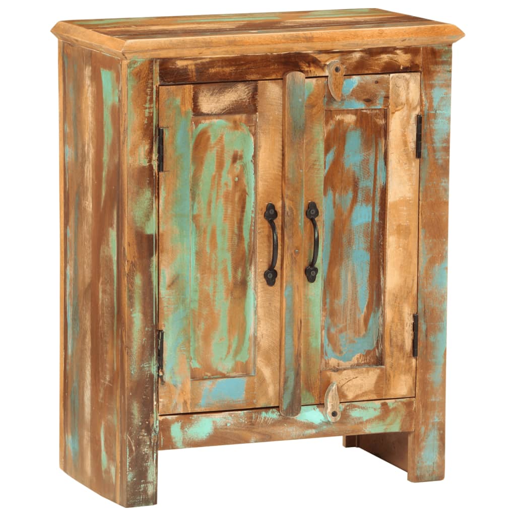 Buffet avec 2 portes 55x30x70 cm bois massif de récupération