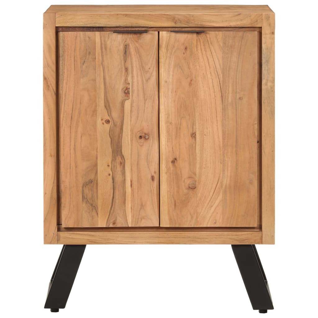 Sideboard with 2 doors 55x36x72 cm solid acacia wood