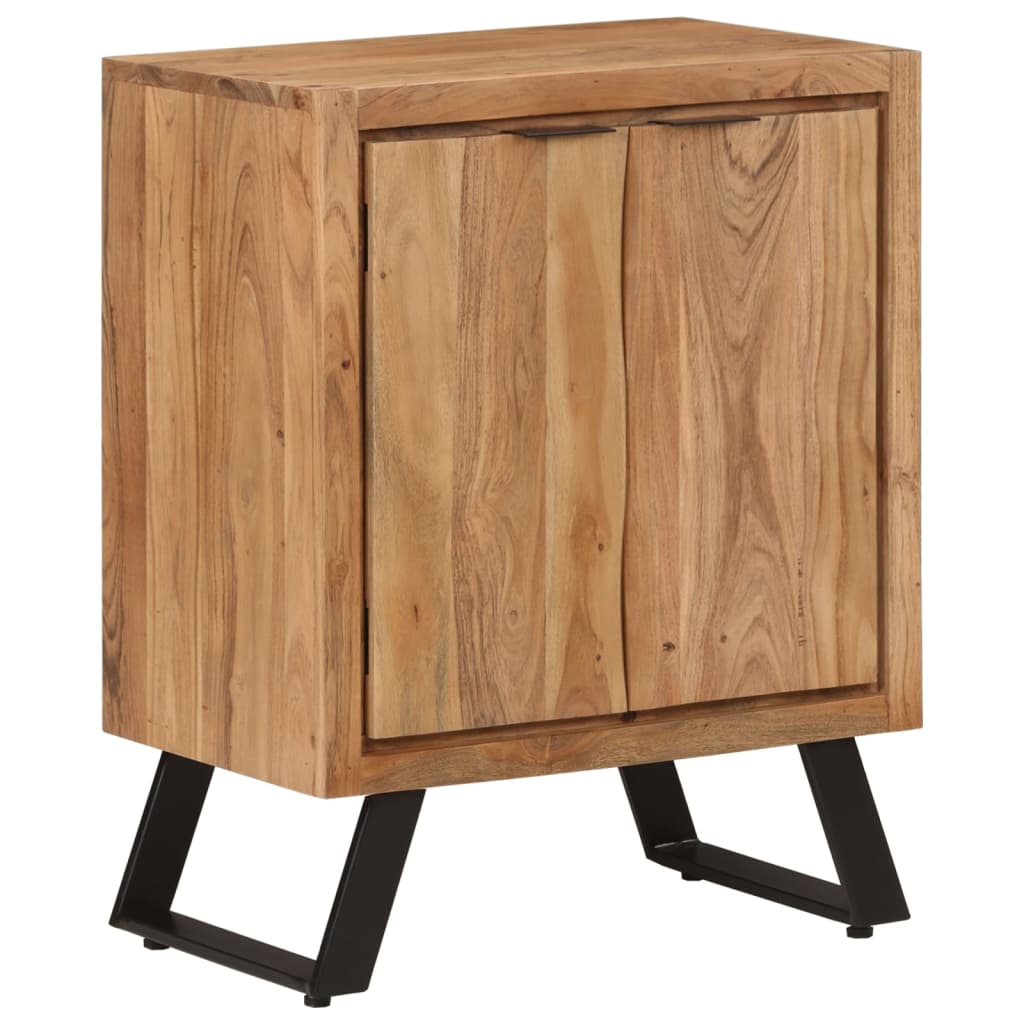 Sideboard with 2 doors 55x36x72 cm solid acacia wood