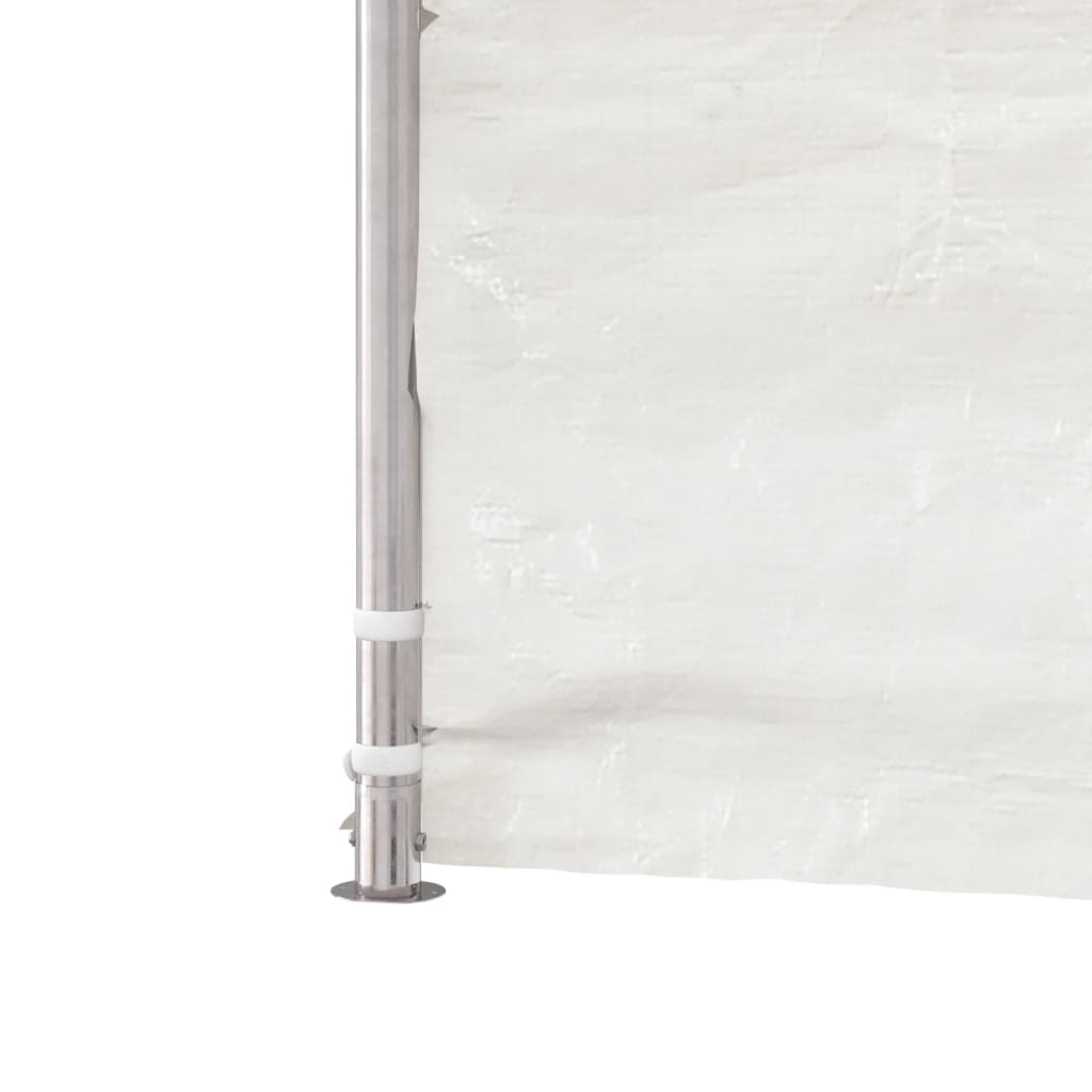 Belvédère avec toit blanc 4,08x2,23x3,22 m polyéthylène