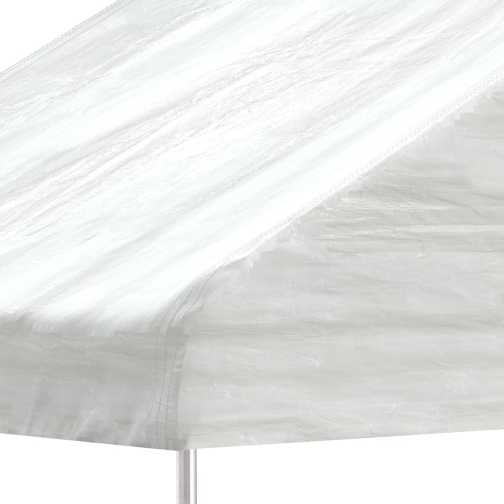 vidaXL Belvédère avec toit blanc 4,08x2,23x3,22 m polyéthylène