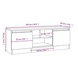 Meuble TV avec porte Chêne sonoma 102x30x36 cm