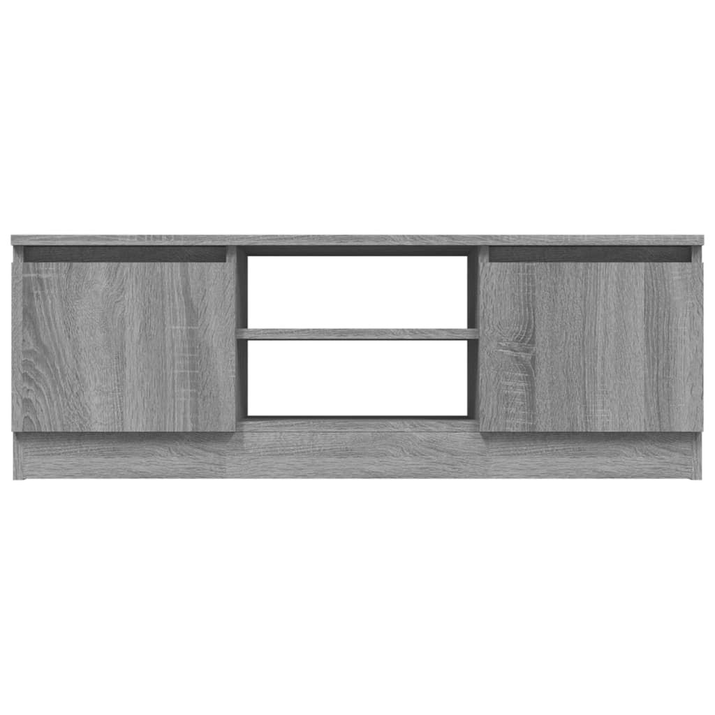 Meuble TV avec porte Sonoma gris 102x30x36 cm