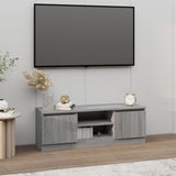 Sonoma grey TV cabinet with door 102x30x36 cm