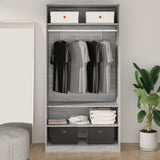 Sonoma gray wardrobe 100x50x200 cm engineered wood