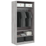 Sonoma gray wardrobe 100x50x200 cm engineered wood