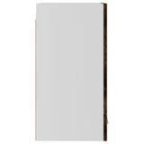 Armoire suspendue Chêne fumé 29,5x31x60 cm Bois d'ingénierie