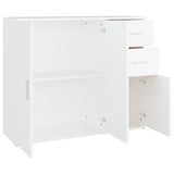 Buffet Blanc 91x29,5x75 cm Bois d'ingénierie