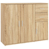 Sideboard Sonoma oak 91x29.5x75 cm Engineered wood