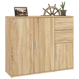 Sideboard Sonoma oak 91x29.5x75 cm Engineered wood