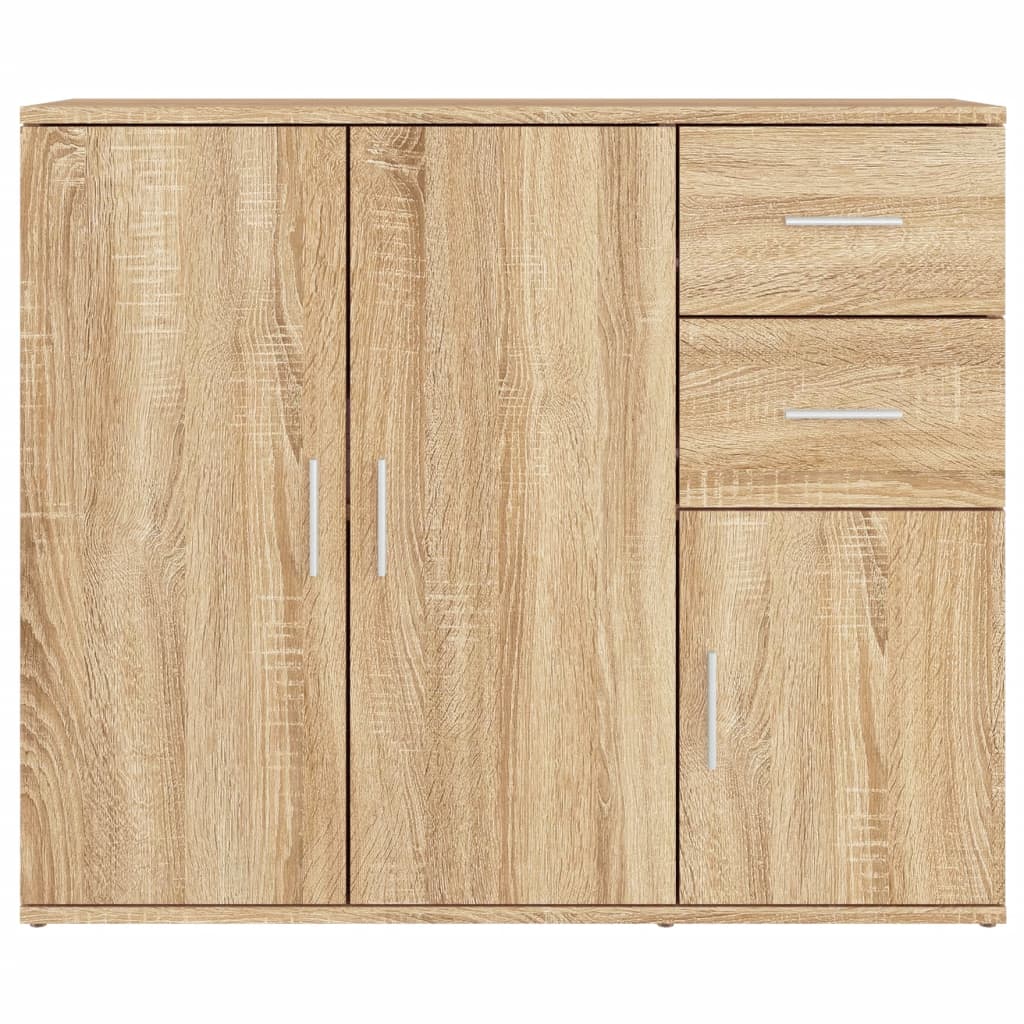 Sideboard Sonoma oak 91x29.5x75 cm Engineered wood