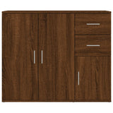 Sideboard Brown Oak 91x29.5x75 cm Engineered wood