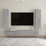 Meuble TV mural Sonoma gris 30,5x30x110 cm