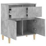 Buffet Gris béton 60x35x70 cm Bois d'ingénierie