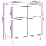 Buffet Blanc 60x35x70 cm Bois d'ingénierie