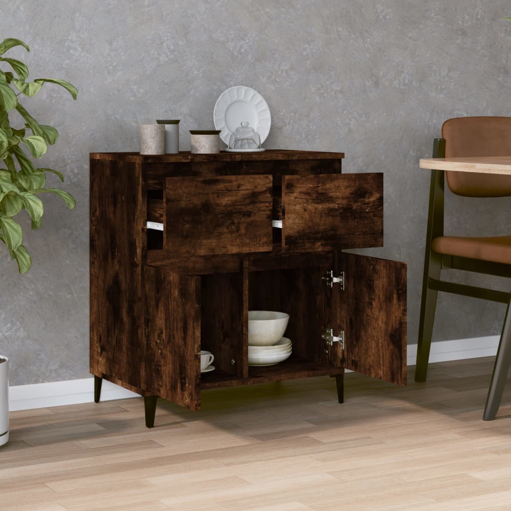 Sideboard Smoked Oak 60x35x70 cm Engineered wood