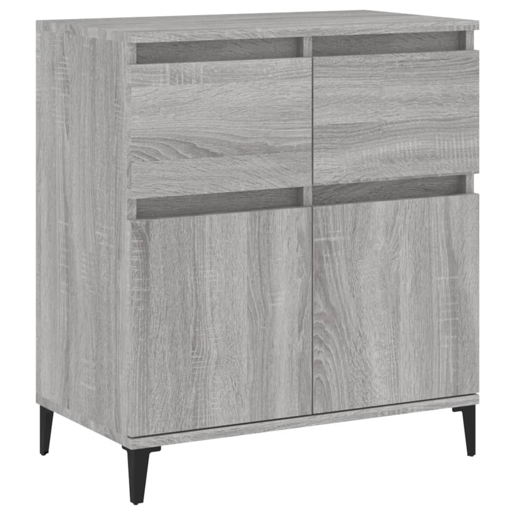 Sonoma graues Sideboard 60x35x70 cm Holzwerkstoff