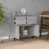 Sonoma graues Sideboard 60x35x70 cm Holzwerkstoff