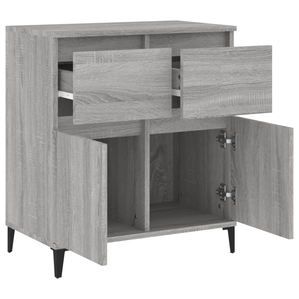 Sonoma graues Sideboard 60x35x70 cm Holzwerkstoff