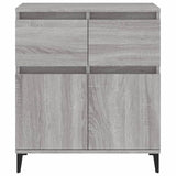 Sonoma graues Sideboard 60x35x70 cm Holzwerkstoff