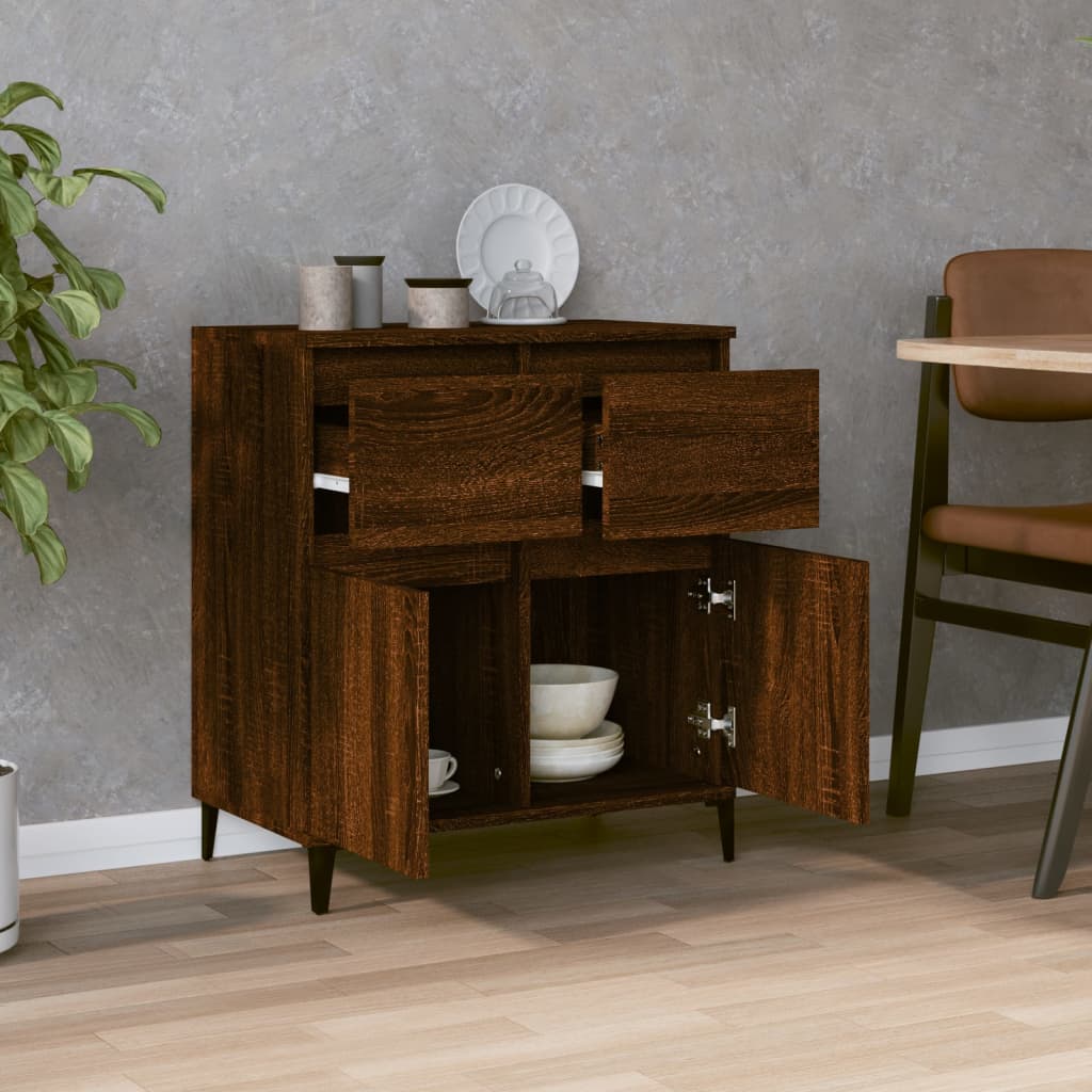 Buffet Chêne marron 60x35x70 cm Bois d'ingénierie