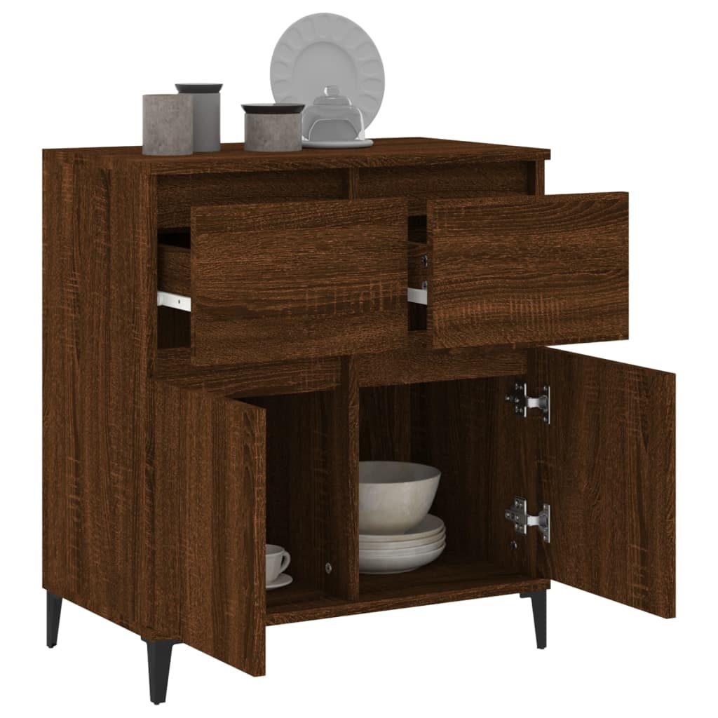 Buffet Chêne marron 60x35x70 cm Bois d'ingénierie