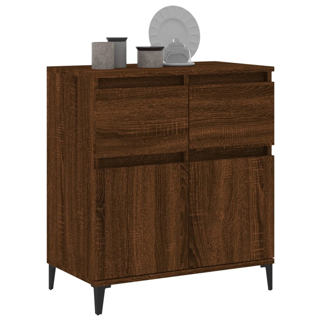 Buffet Chêne marron 60x35x70 cm Bois d'ingénierie