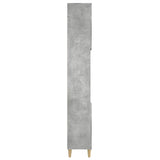 Armoire de salle de bain gris béton 30x30x190 cm