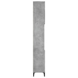 Armoire de salle de bain gris béton 30x30x190 cm