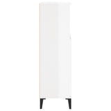 Armoire de salle de bain blanc brillant 30x30x100 cm