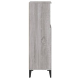 Armoire salle de bain sonoma gris 30x30x100 cm