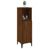 Armoire de bain chêne marron 30x30x100 cm bois d'ingénierie