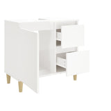 Armoire de salle de bain blanc brillant 65x33x60 cm