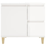 Armoire de salle de bain blanc brillant 65x33x60 cm