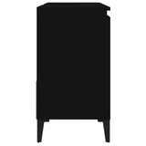 Armoire de salle de bain noir 65x33x60 cm bois d'ingénierie