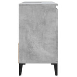 Armoire de salle de bain gris béton 65x33x60 cm