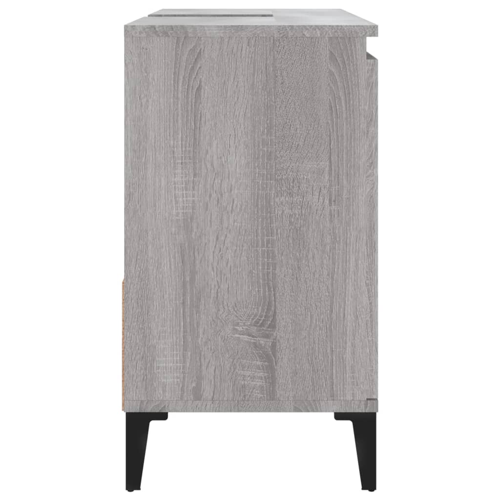 Armoire de bain sonoma gris 65x33x60 cm bois d'ingénierie