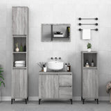 Armoire de bain sonoma gris 65x33x60 cm bois d'ingénierie