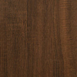 Bathroom cabinet brown oak 65x33x60 cm engineered wood