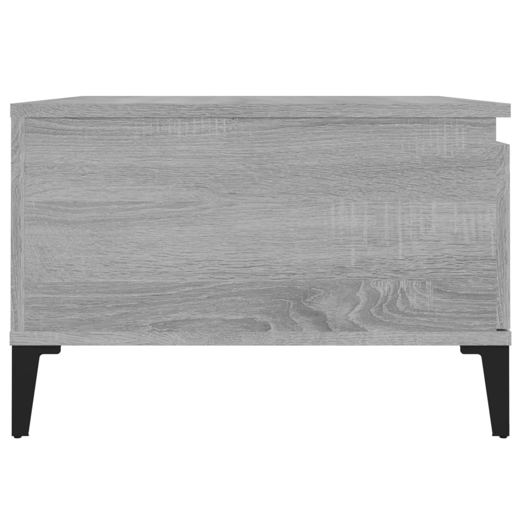 Table basse sonoma gris 55x55x36,5 cm bois d'ingénierie