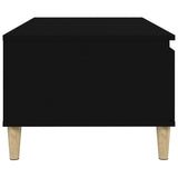 Table basse Noir 90x50x36,5 cm Bois d'ingénierie