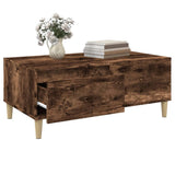 Table basse Chêne fumé 90x50x36,5 cm Bois d'ingénierie