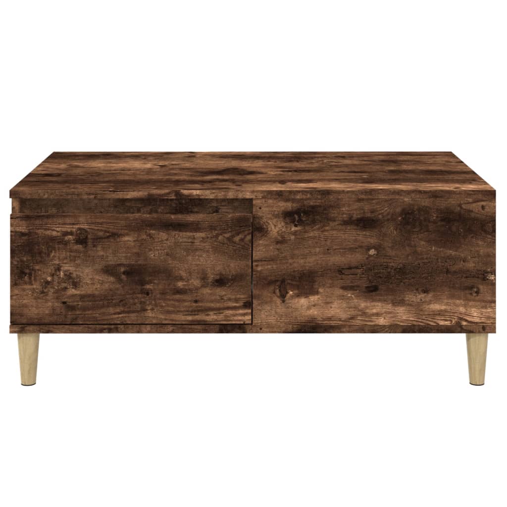 Table basse Chêne fumé 90x50x36,5 cm Bois d'ingénierie