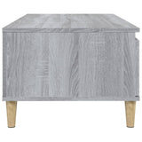 Table basse Sonoma gris 90x50x36,5 cm Bois d'ingénierie