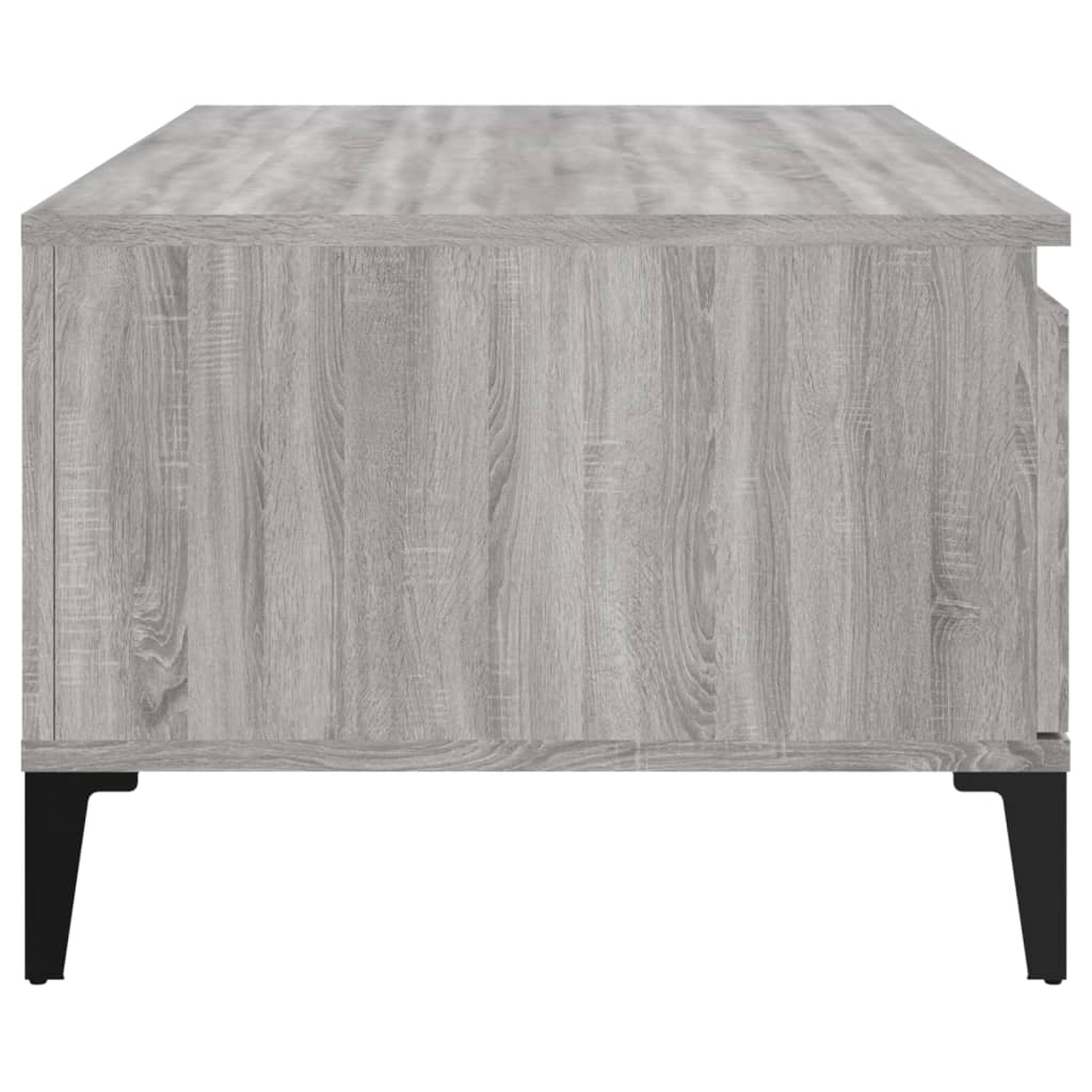 Table basse Sonoma gris 90x50x36,5 cm Bois d'ingénierie