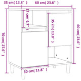 Buffet Sonoma gris 60x35x70 cm Bois d'ingénierie